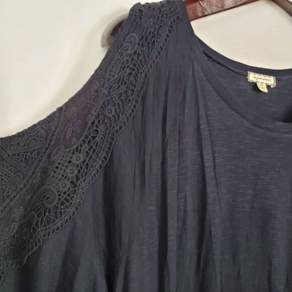 Eyeshadow 2x Black Cold Shoulder Blouse - Picture 3 of 8